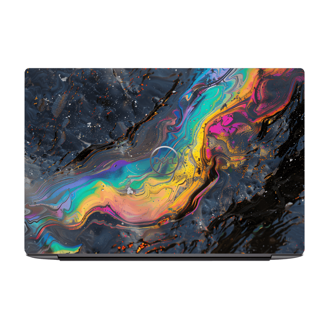 Dell XPS 15 (9500/9510/9520/9530) Print Printed Custom SIGNATURE Aurora Auroria Stone Marble Rainbow Skin Wrap Sticker Decal Cover Protector by QSKINZ | QSKINZ.COM
