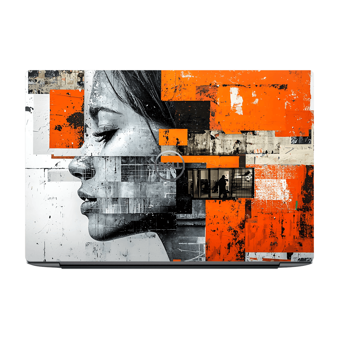 Dell XPS 15 (9500/9510/9520/9530) Printed Custom SIGNATURE “Atelier Portrait” Monochrome Black & White Artistic Portrait Collage Skin Wrap Sticker Decal Cover Protector by QSKINZ | QSKINZ.COM
