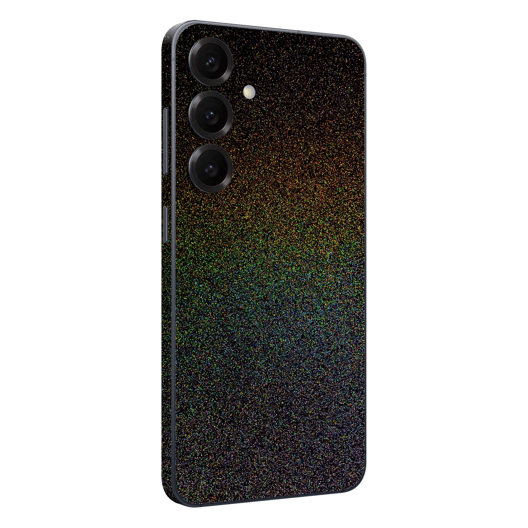 Galaxy S25 FE GALAXY Galactic Black Milky Way Rainbow Sparkling Metallic Gloss Finish Skin Wrap Sticker Decal Cover Protector by QSKINZ | qskinz.com