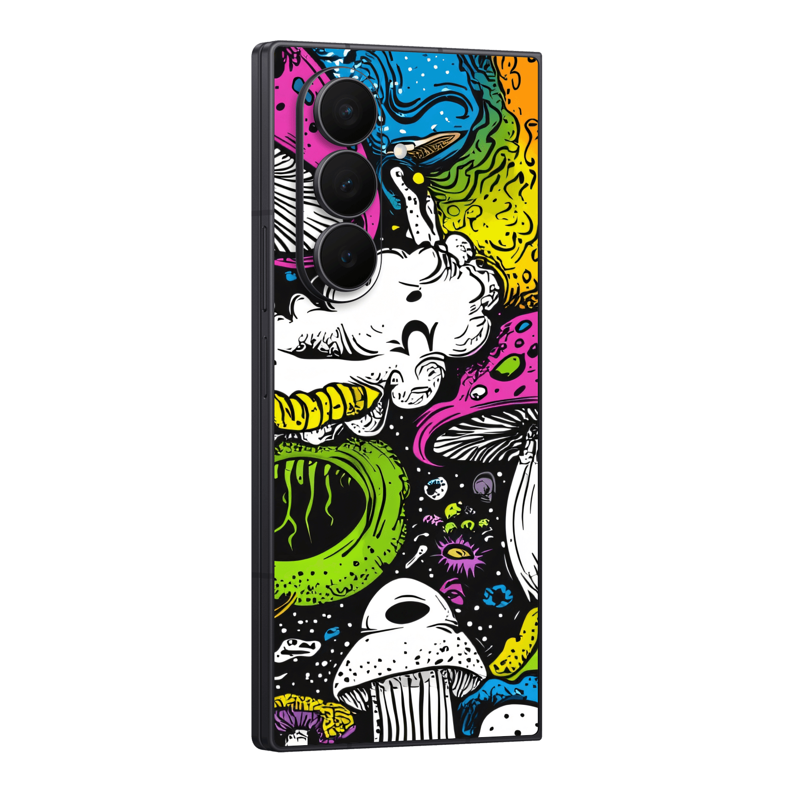 Galaxy Z FOLD 7 Custom Printed SIGNATURE “Cartoon Bloom” Art Painting Skin Wrap Sticker Decal Cover Protector by QSKINZ | QSKINZ.COM