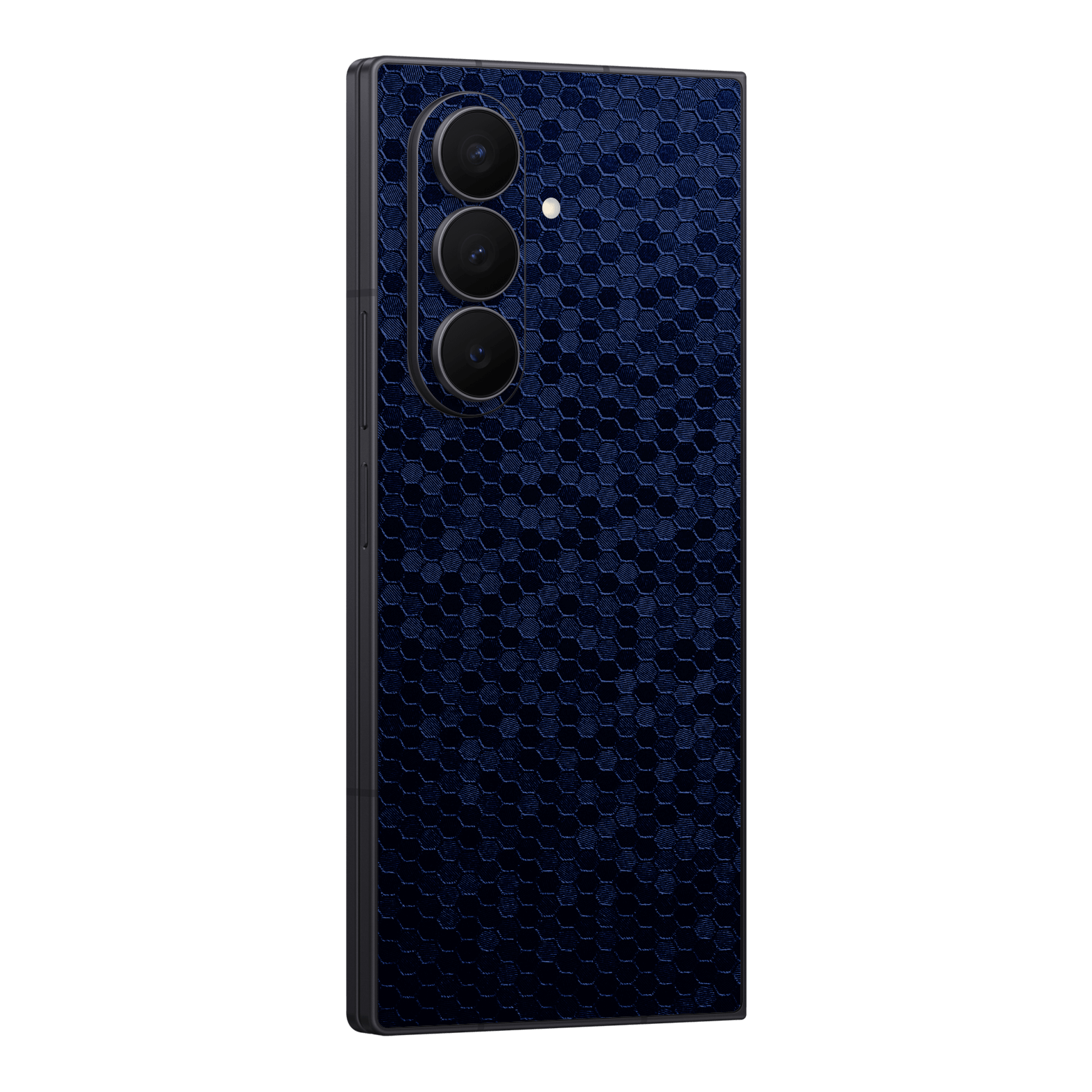Galaxy Z FOLD 7 Luxuria Navy Blue Honeycomb 3D Textured Skin Wrap Sticker Decal Cover Protector by QSKINZ | qskinz.com