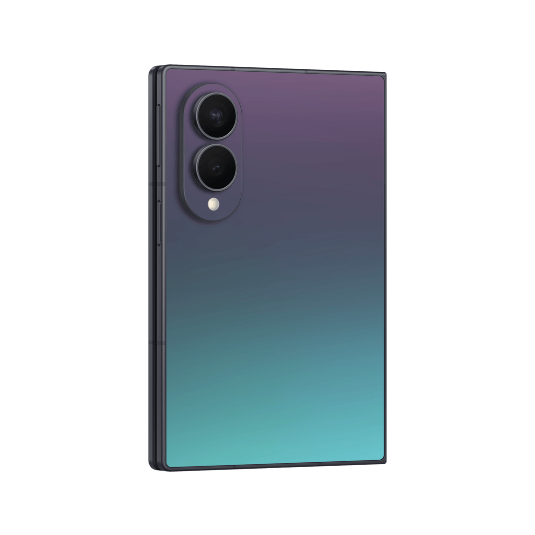Galaxy Z FOLD 8 Chameleon Turquoise-Lavender Lilac Colour-changing Metallic Skin Wrap Sticker Decal Cover Protector by QSKINZ | qskinz.com