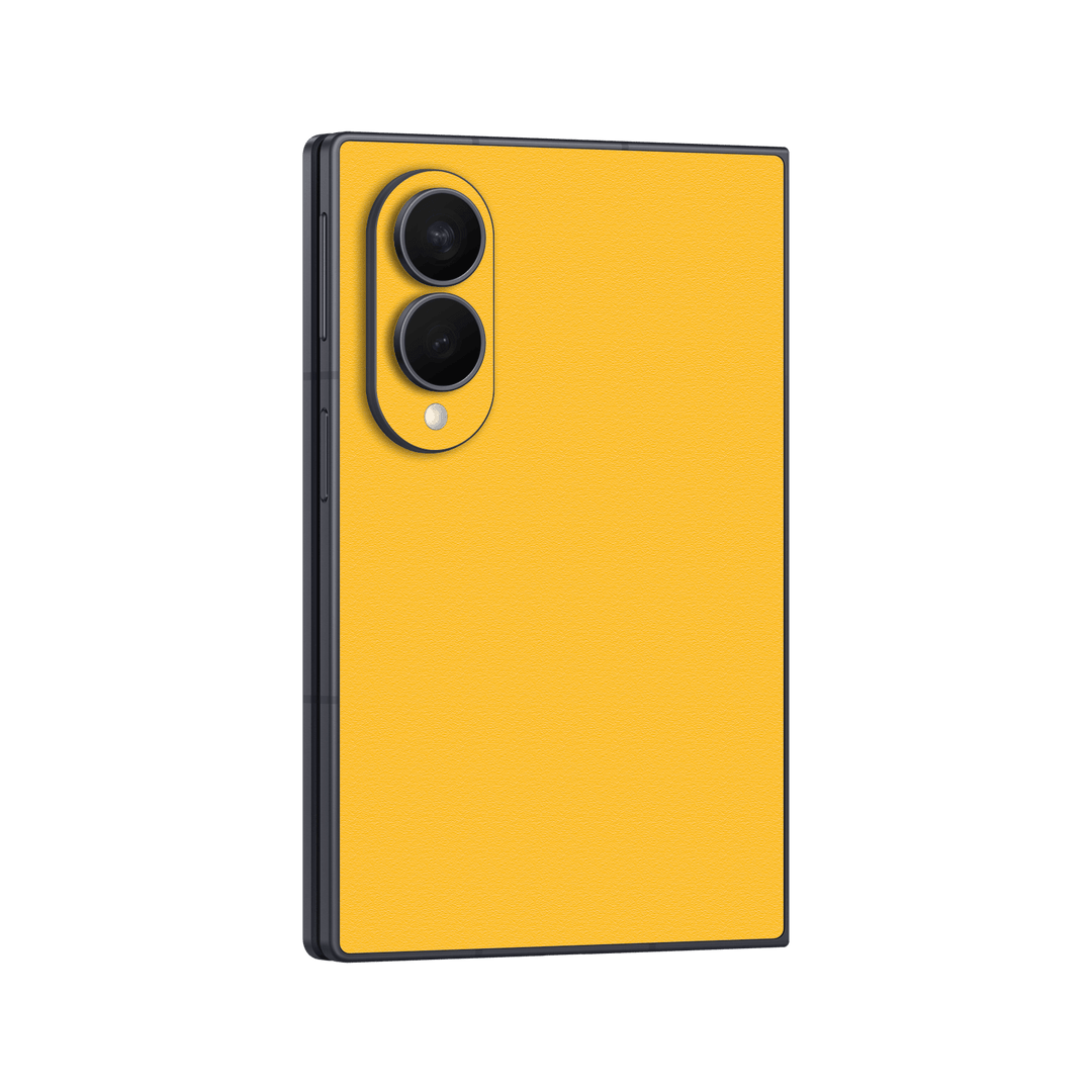 Galaxy Z FOLD 8 Luxuria Tuscany Yellow Matt 3D Textured Skin Wrap Sticker Decal Cover Protector by QSKINZ | qskinz.com