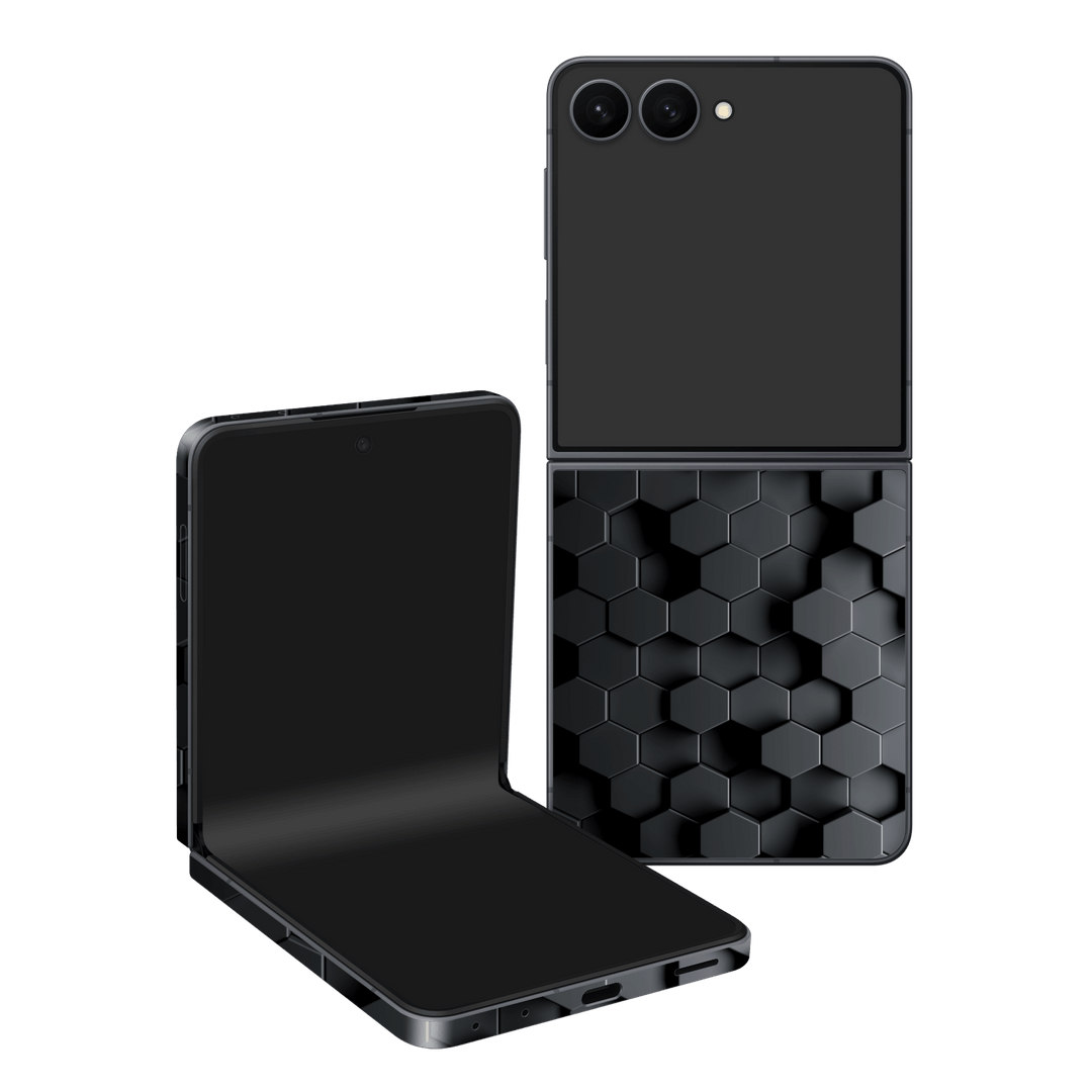 Galaxy Z Flip 8 Print Printed Custom SIGNATURE Hexagonal Reaction Skin Wrap Sticker Decal Cover Protector by QSKINZ | qskinz.com