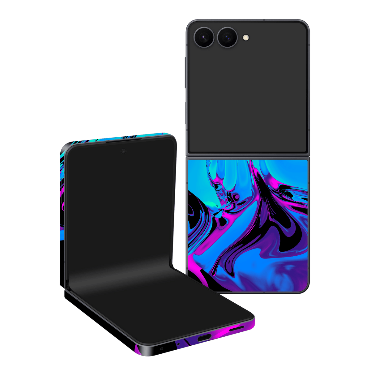 Galaxy Z Flip 8 Print Printed Custom SIGNATURE Rainy Night in Bangkok Skin Wrap Sticker Decal Cover Protector by QSKINZ | qskinz.com