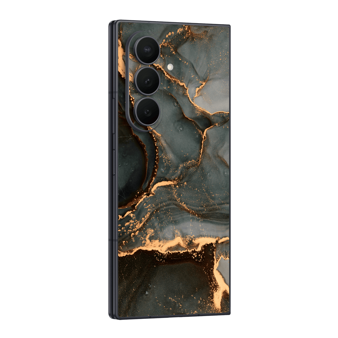 Galaxy Z Fold 8 ULTRA Print Printed Custom SIGNATURE AGATE GEODE Deep Forest Skin, Wrap, Decal, Protector, Cover by QSKINZ | qskinz.com