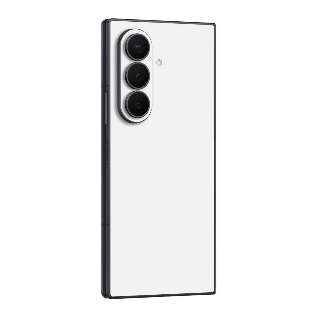 Galaxy Z Fold 8 ULTRA Soft-Touch Matte StealthMatte Polar White Skin Wrap Sticker Decal Cover Protector by QSKINZ | qskinz.com