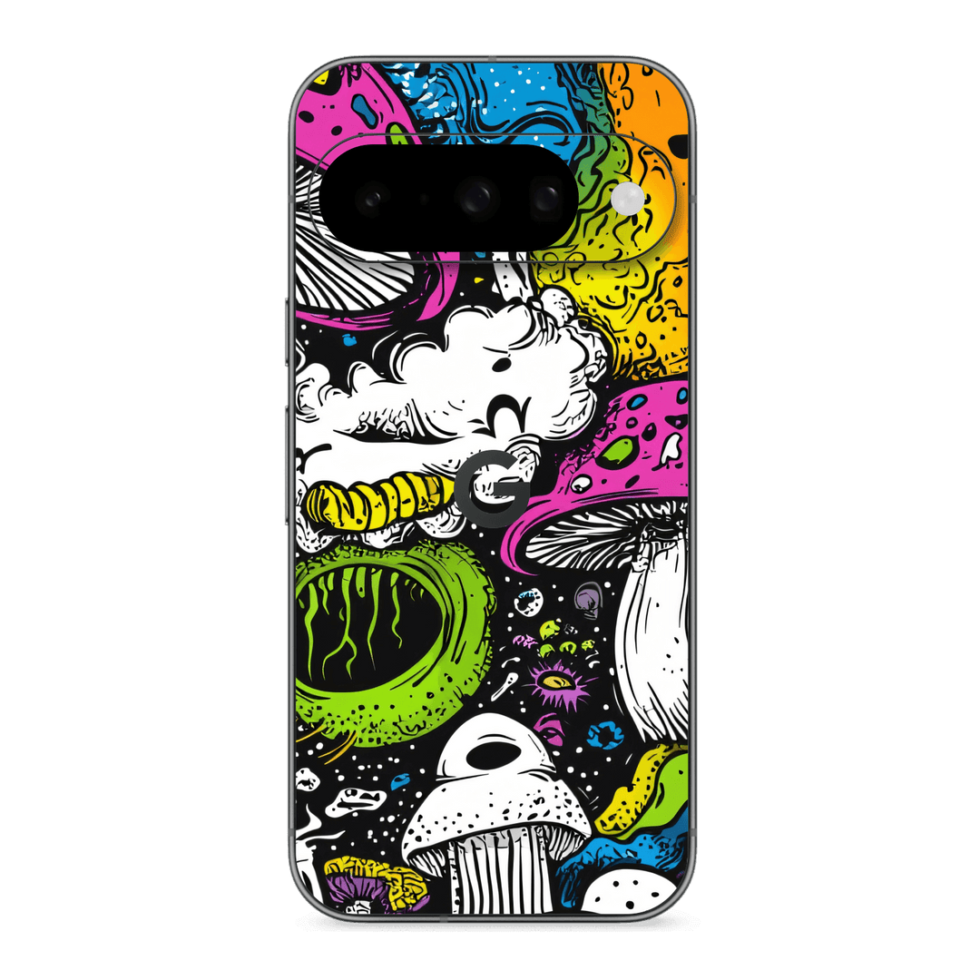 Google Pixel 10 Custom Printed SIGNATURE “Cartoon Bloom” Art Painting Skin Wrap Sticker Decal Cover Protector by QSKINZ | QSKINZ.COM