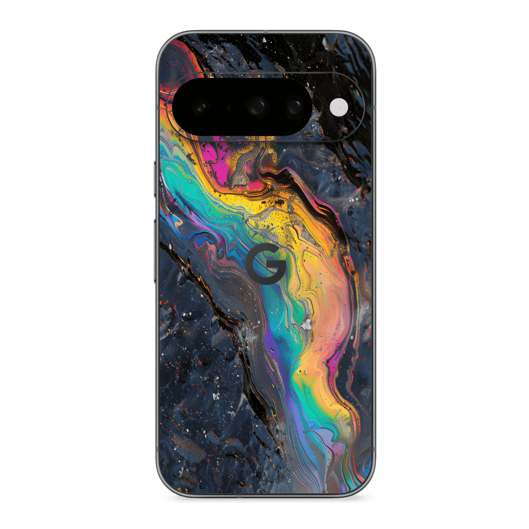 Google Pixel 10 Print Printed Custom SIGNATURE Aurora Auroria Stone Marble Rainbow Skin Wrap Sticker Decal Cover Protector by QSKINZ | QSKINZ.COM