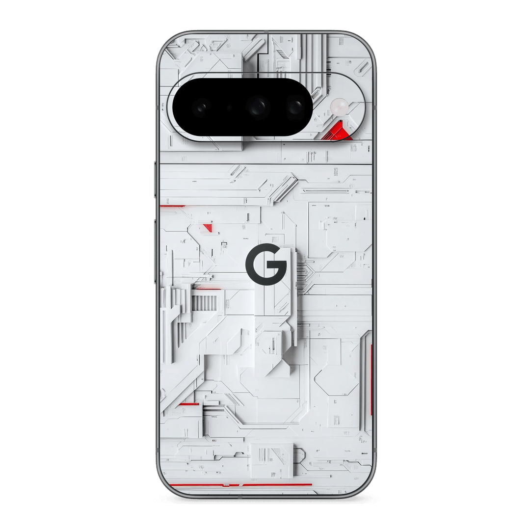 Google Pixel 10 Print Printed Custom SIGNATURE Interstellar White Spaceship Skin Wrap Sticker Decal Cover Protector by QSKINZ | QSKINZ.COM