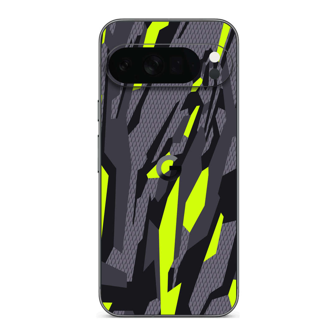 Google Pixel 10 Pro XL Print Printed Custom SIGNATURE Abstract Green Camouflage Skin Wrap Sticker Decal Cover Protector by QSKINZ | qskinz.com