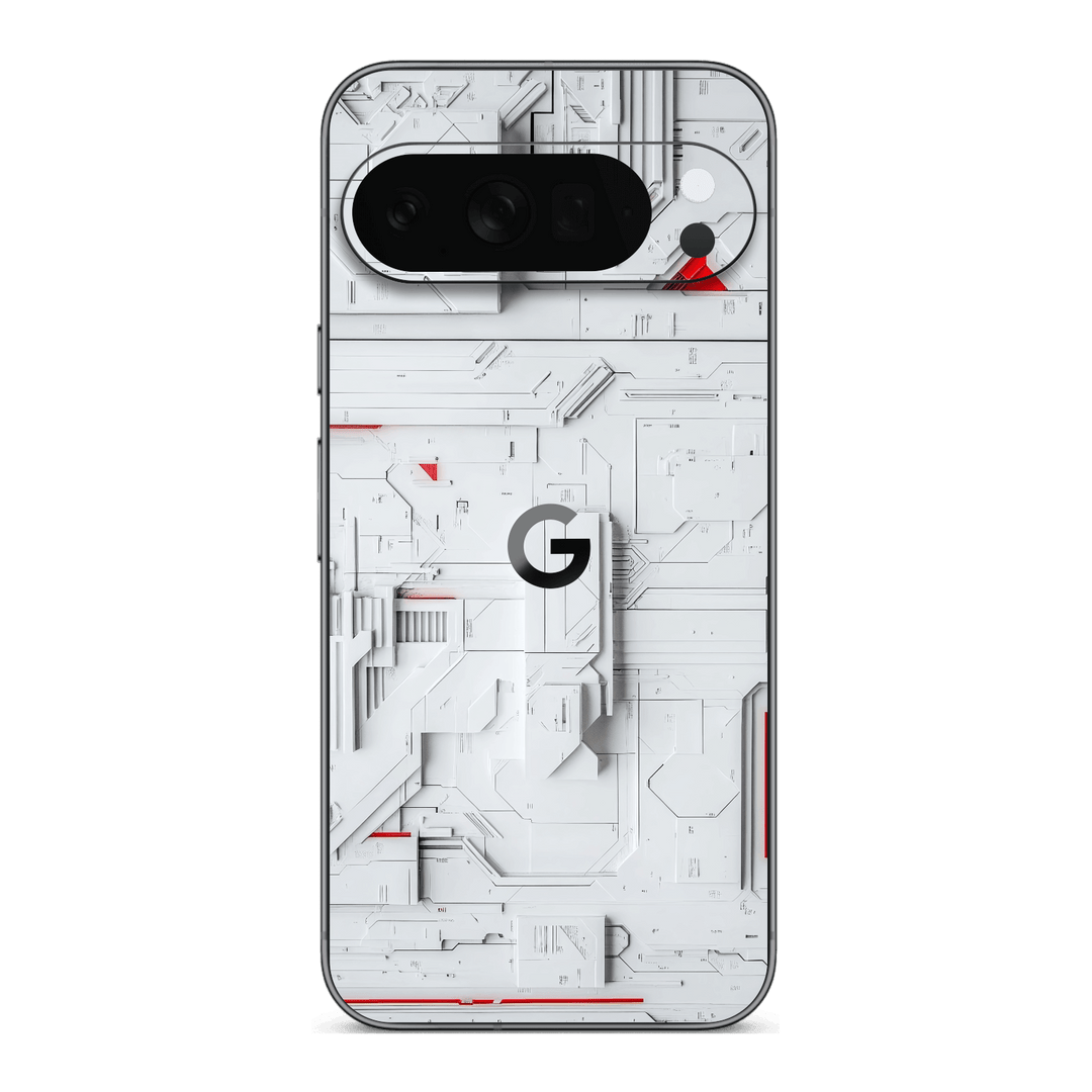 Google Pixel 10 Pro XL Print Printed Custom SIGNATURE Interstellar White Spaceship Skin Wrap Sticker Decal Cover Protector by QSKINZ | QSKINZ.COM