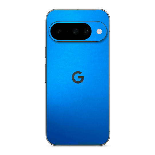 Google Pixel 10 Satin Blue Metallic Matt Matte Skin Wrap Sticker Decal Cover Protector by QSKINZ | qskinz.com