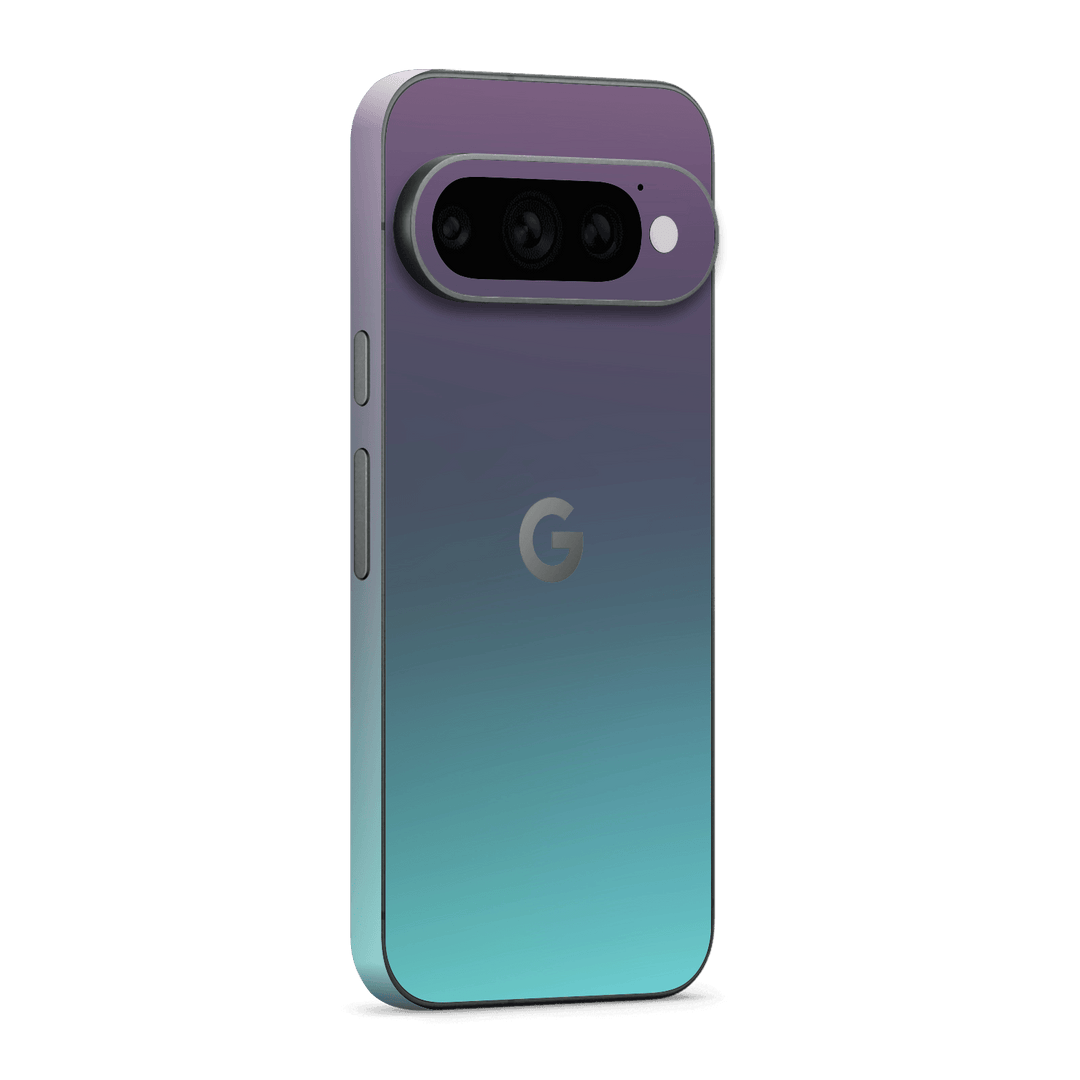 Google Pixel 11 PRO Chameleon Turquoise-Lavender Lilac Colour-changing Metallic Skin Wrap Sticker Decal Cover Protector by QSKINZ | qskinz.com