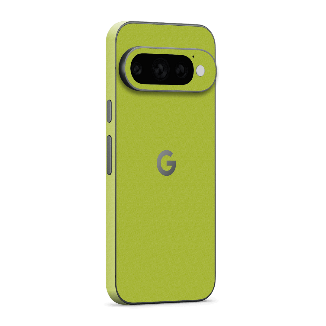 Google Pixel 11 PRO Luxuria Lime Green Matt 3D Textured Skin Wrap Sticker Decal Cover Protector by QSKINZ | qskinz.com