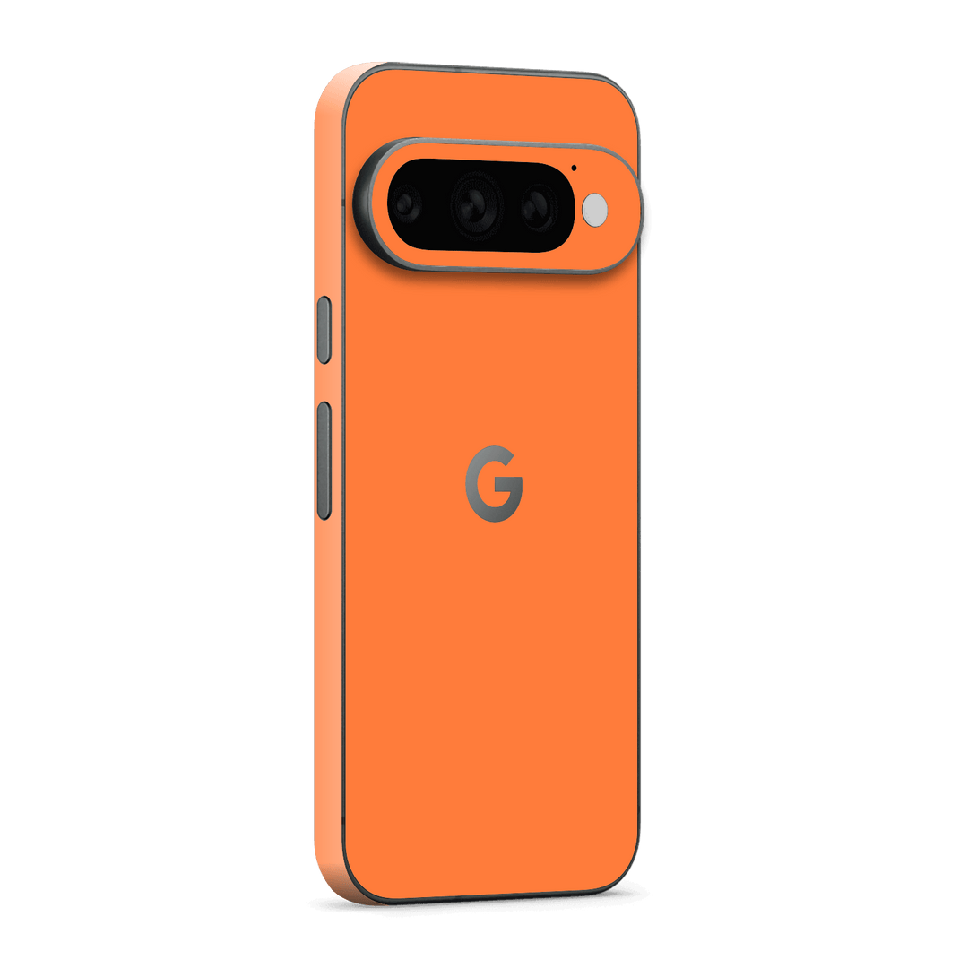 Google Pixel 11 PRO Printed Custom SIGNATURE “Cosmic Orange” Vibrant Solid Orange Skin Wrap Sticker Decal Cover Protector by QSKINZ | QSKINZ.COM