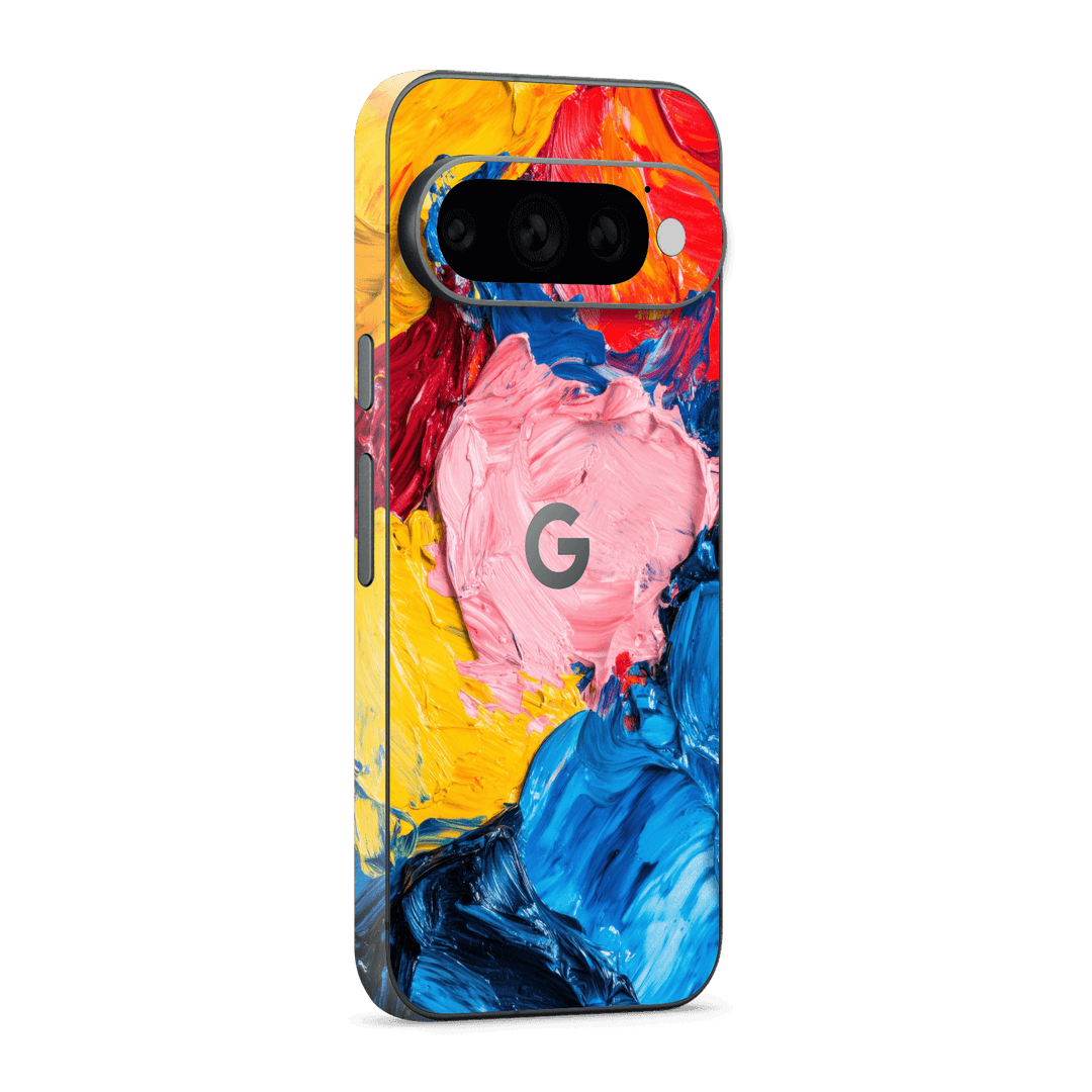 Google Pixel 11 PRO Printed Custom SIGNATURE "Palette Vivante" Multicolour Abstract Oil Paint Brushstroke Skin Wrap Sticker Decal Cover Protector by QSKINZ | QSKINZ.COM