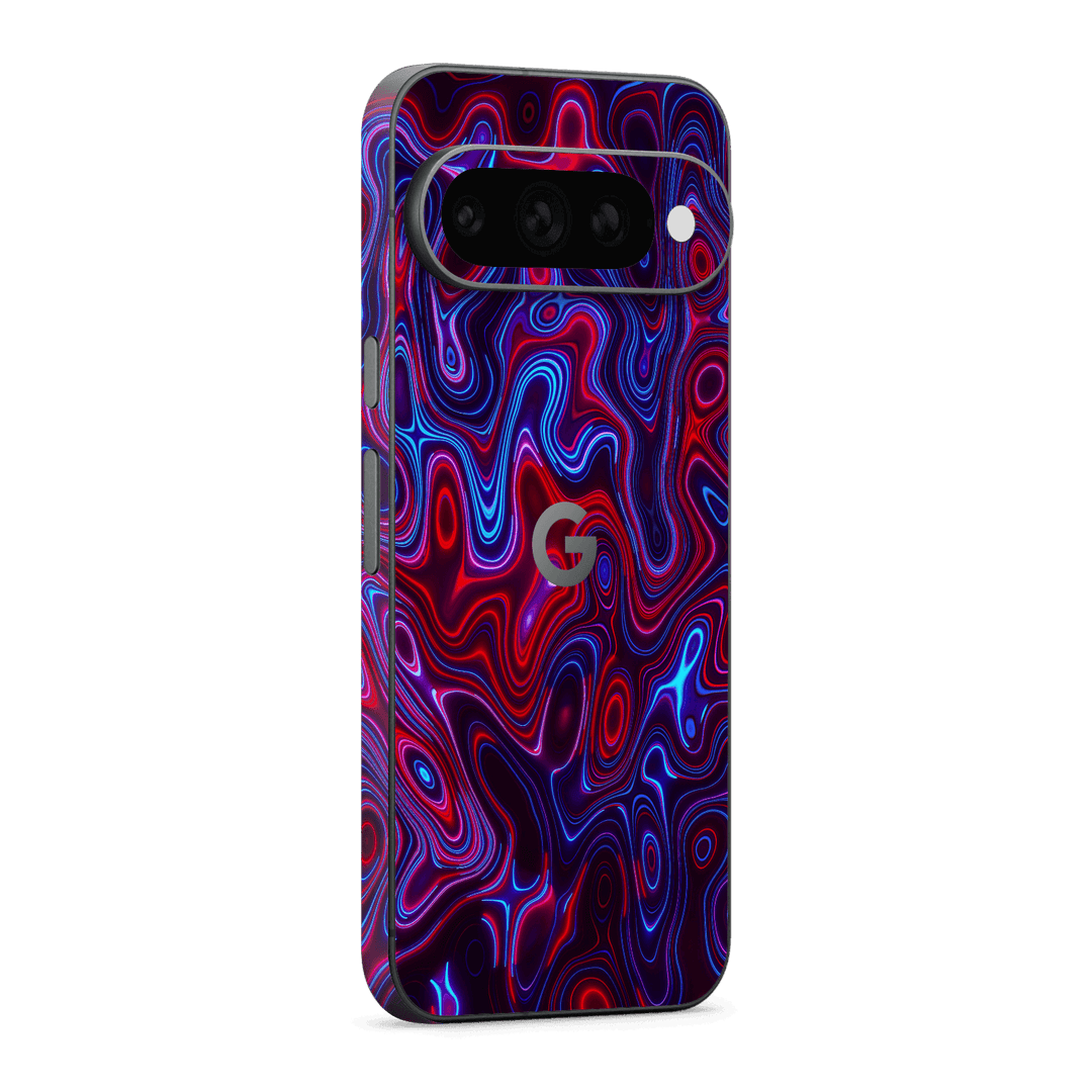 Google Pixel 11 Print Printed Custom SIGNATURE Flux Fusion Purple Neon Skin Wrap Sticker Decal Cover Protector by QSKINZ | QSKINZ.COM