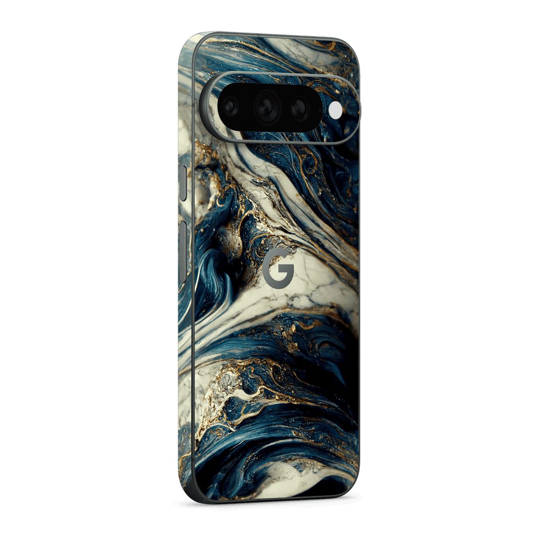 Google Pixel 11 Printed Custom SIGNATURE Agate Geode Naia Ocean Blue Stone Skin Wrap Sticker Decal Cover Protector by QSKINZ | qskinz.com