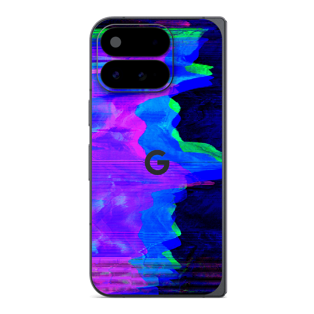 Google Pixel 11 Pro FOLD Custom Printed SIGNATURE “Andromeda” Blue Purple Wave Skin Wrap Sticker Decal Cover Protector by QSKINZ | QSKINZ.COM