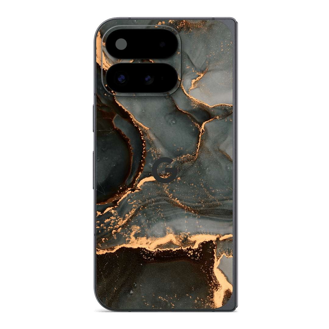 Google Pixel 11 Pro FOLD Print Printed Custom SIGNATURE AGATE GEODE Deep Forest Skin, Wrap, Decal, Protector, Cover by QSKINZ | qskinz.com