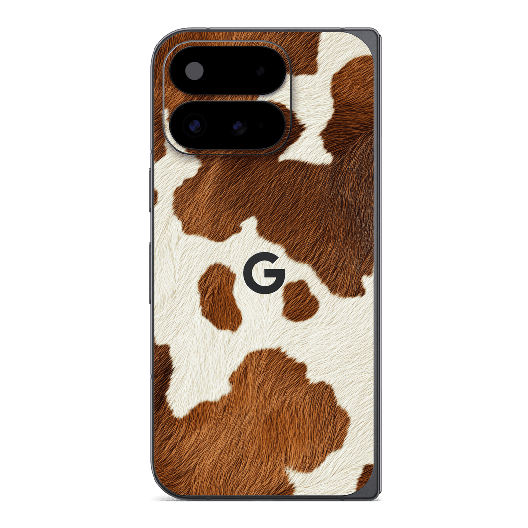 Google Pixel 11 Pro FOLD Print Printed Custom SIGNATURE MOO Cow Print Cowhide Skin Wrap Sticker Decal Cover Protector by QSKINZ | QSKINZ.COM