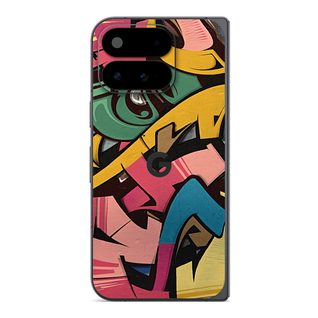 Google Pixel 11 Pro FOLD Print Printed Custom SIGNATURE Vintage Street Art Skin Wrap Sticker Decal Cover Protector by QSKINZ | qskinz.com