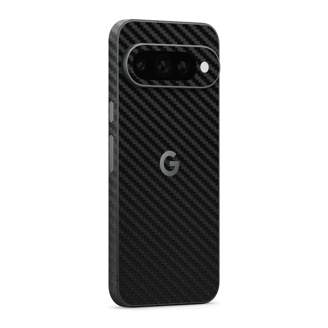 Google Pixel 11 Pro XL Black 3D Textured Carbon Fibre Fiber Skin Wrap Sticker Decal Cover Protector by QSKINZ | qskinz.com