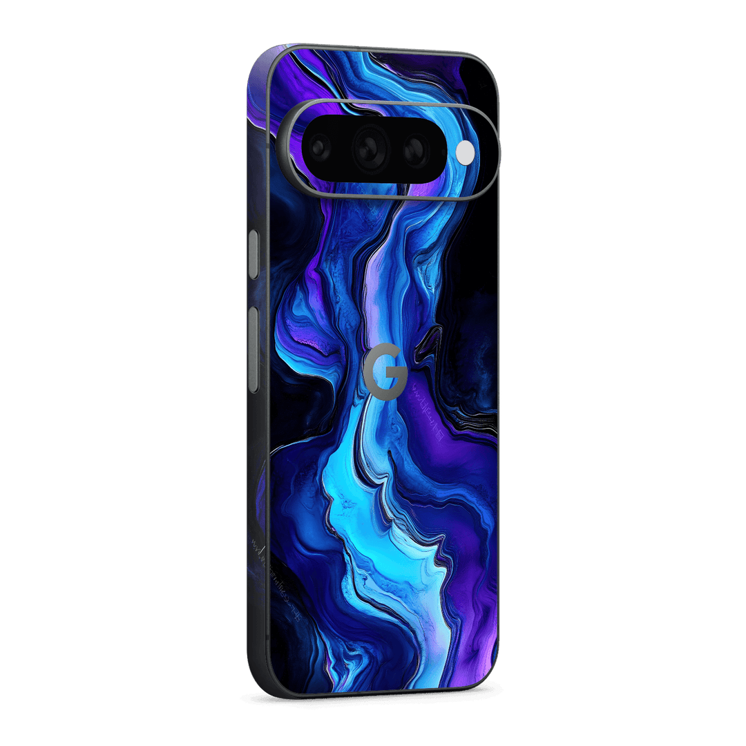 Google Pixel 11 Pro XL Custom Printed SIGNATURE “Agate Geode Blue Marble” Art Skin Wrap Sticker Decal Cover Protector by QSKINZ | QSKINZ.COM