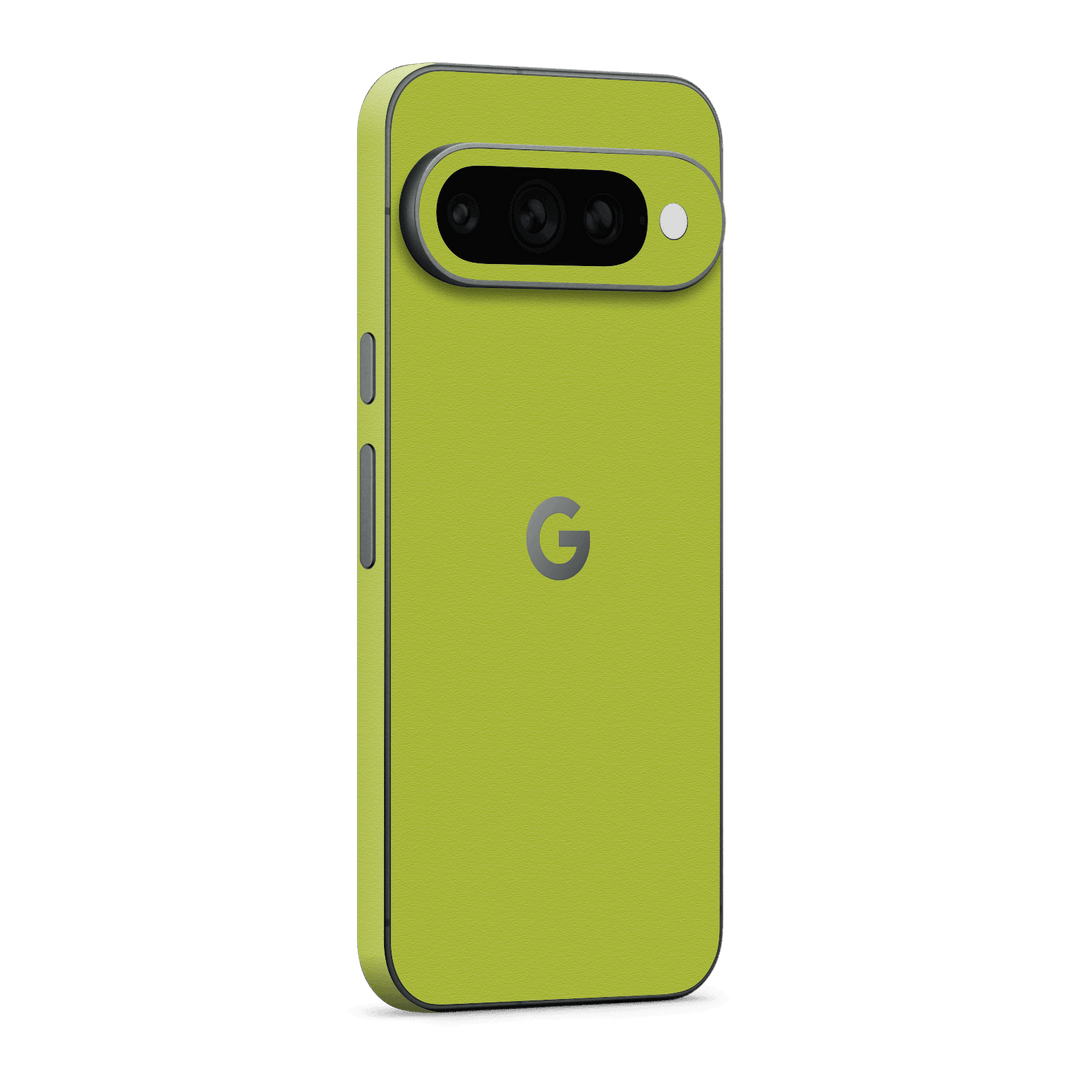 Google Pixel 11 Pro XL Luxuria Lime Green Matt 3D Textured Skin Wrap Sticker Decal Cover Protector by QSKINZ | qskinz.com