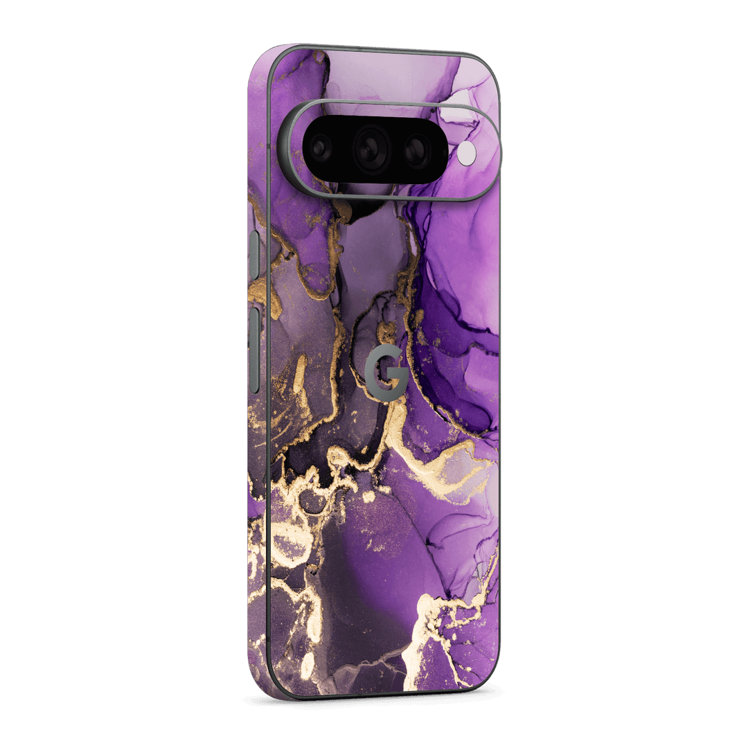 Google Pixel 11 Pro XL Print Printed Custom SIGNATURE AGATE GEODE Purple-Gold Skin Wrap Sticker Decal Cover Protector by QSKINZ | qskinz.com
