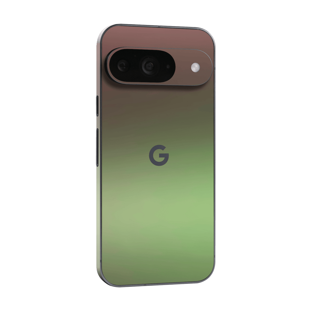 Google Pixel 9 Chameleon Avocado Colour-changing Metallic Skin Wrap Sticker Decal Cover Protector by QSKINZ | qskinz.com