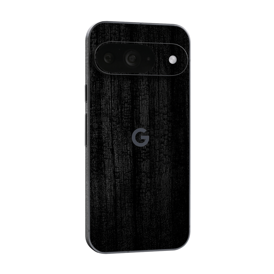 Google Pixel 9 Luxuria Black Charcoal Black Dragon Coal Stone 3D Textured Skin Wrap Sticker Decal Cover Protector by QSKINZ | qskinz.com