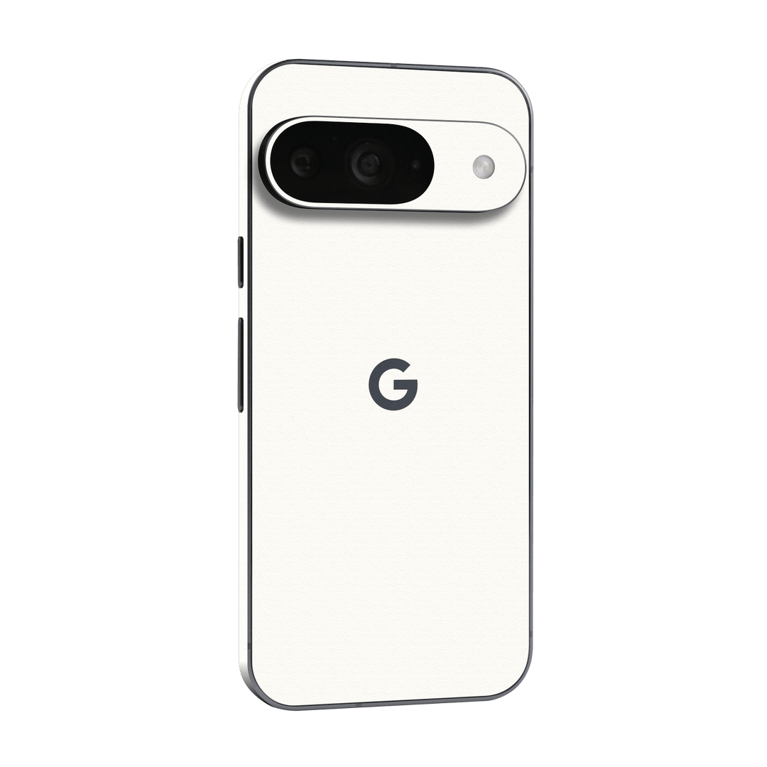 Google Pixel 9 Luxuria Daisy White Matt 3D Textured Skin Wrap Sticker Decal Cover Protector by QSKINZ | qskinz.com