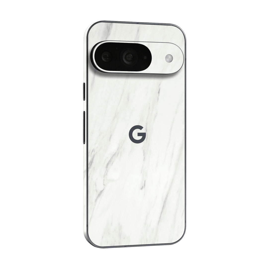 Google Pixel 9 Luxuria White Marble Stone Skin Wrap Sticker Decal Cover Protector by QSKINZ | qskinz.com