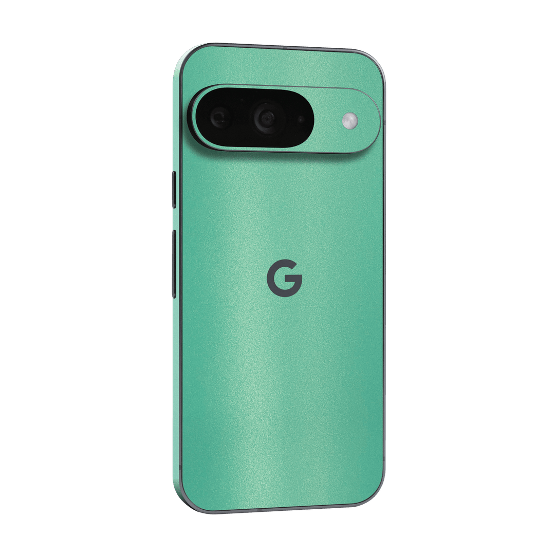 Google Pixel 9 Mint Metallic Matt Matte Skin Wrap Sticker Decal Cover Protector by QSKINZ | qskinz.com