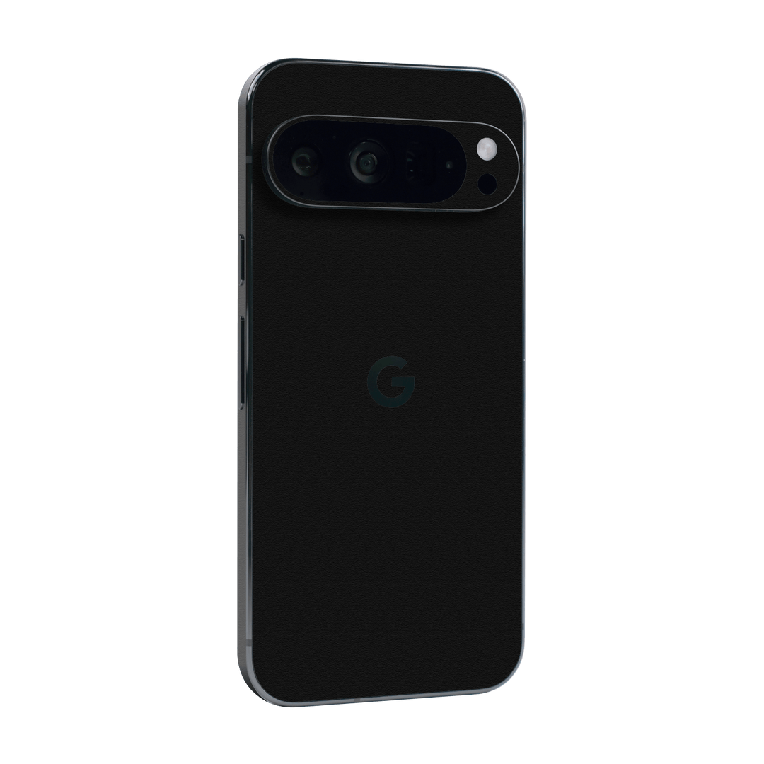 Google Pixel 9 PRO Luxuria Raven Black Matt 3D Textured Skin Wrap Sticker Decal Cover Protector by QSKINZ | qskinz.com