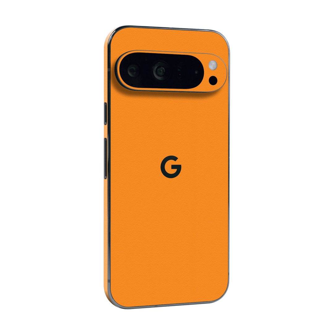 Google Pixel 9 PRO Luxuria Sunrise Orange Matt 3D Textured Skin Wrap Sticker Decal Cover Protector by QSKINZ | qskinz.com