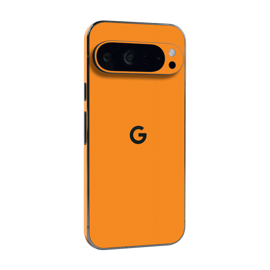 Google Pixel 9 PRO Luxuria Sunrise Orange Matt 3D Textured Skin Wrap Sticker Decal Cover Protector by QSKINZ | qskinz.com