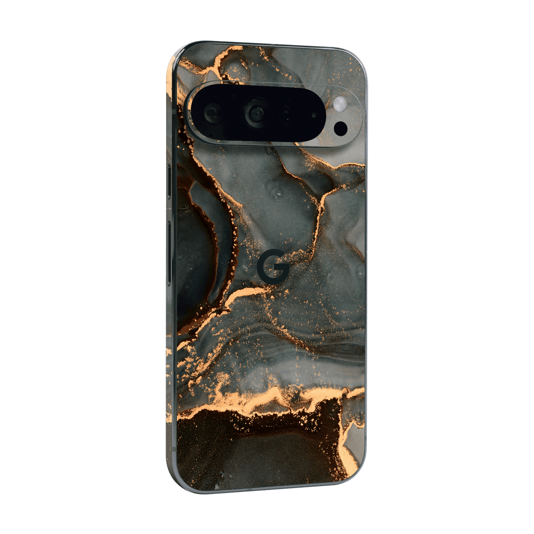 Google Pixel 9 PRO Print Printed Custom SIGNATURE AGATE GEODE Deep Forest Skin, Wrap, Decal, Protector, Cover by QSKINZ | qskinz.com