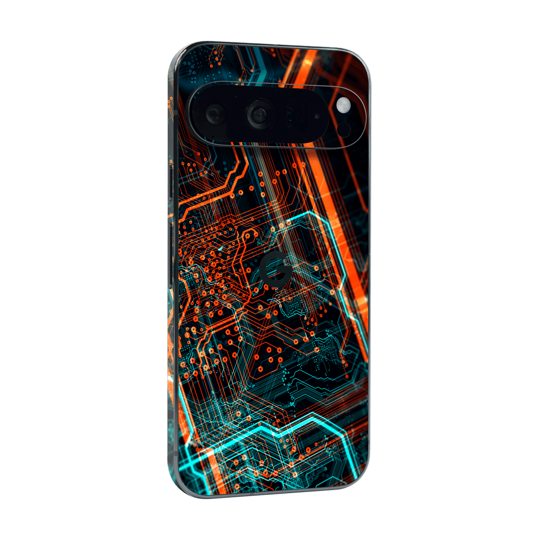 Google Pixel 9 PRO Print Printed Custom SIGNATURE NEON PCB Board Skin Wrap Sticker Decal Cover Protector by QSKINZ | qskinz.com