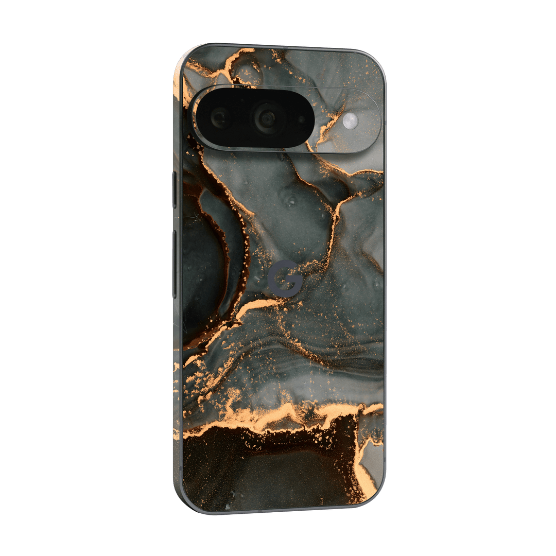 Google Pixel 9 Print Printed Custom SIGNATURE AGATE GEODE Deep Forest Skin, Wrap, Decal, Protector, Cover by QSKINZ | qskinz.com