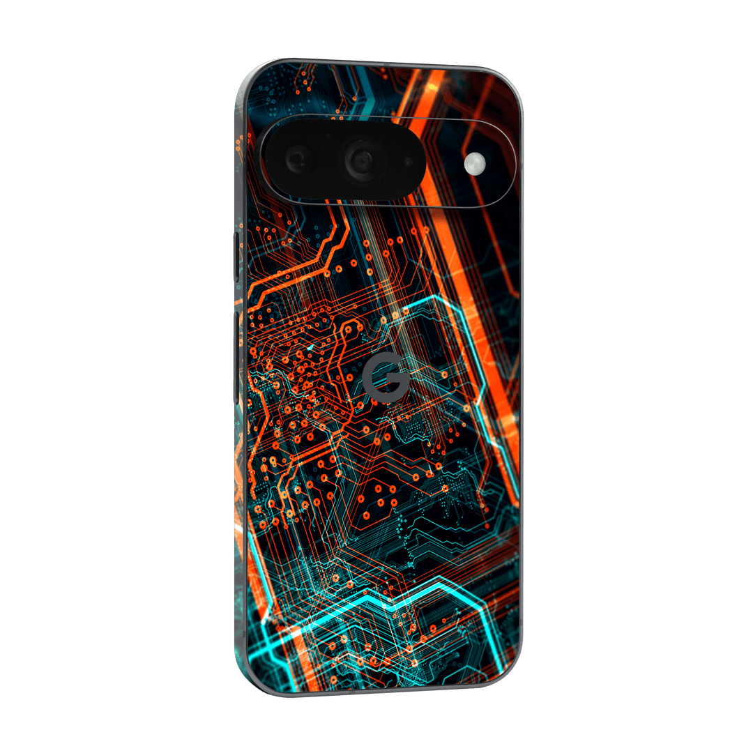 Google Pixel 9 Print Printed Custom SIGNATURE NEON PCB Board Skin Wrap Sticker Decal Cover Protector by QSKINZ | qskinz.com