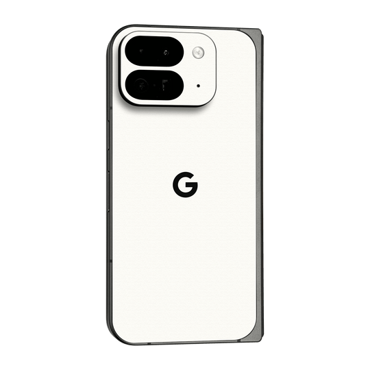 Google Pixel 9 Pro FOLD Luxuria Daisy White Matt 3D Textured Skin Wrap Sticker Decal Cover Protector by QSKINZ | qskinz.com