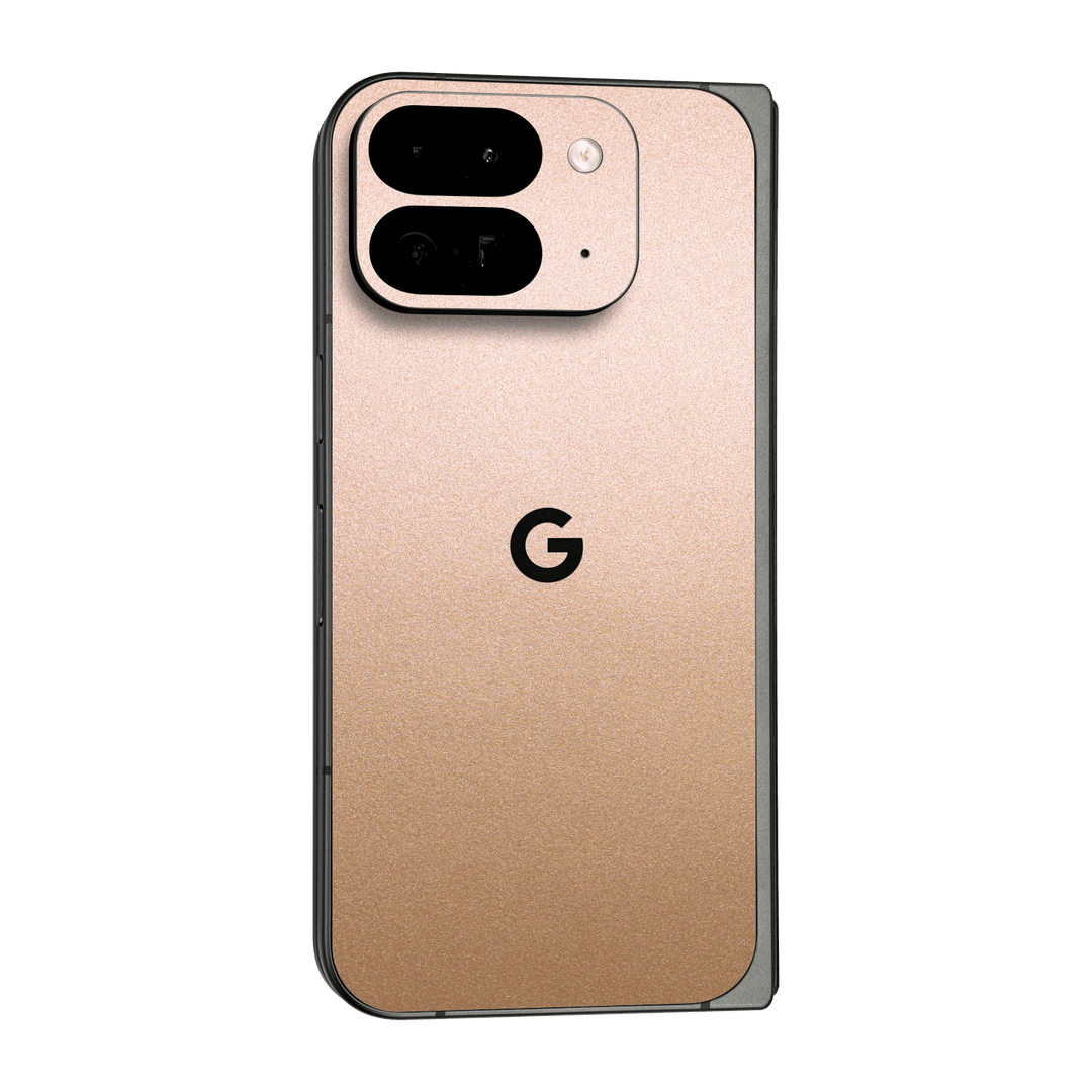 Google Pixel 9 Pro FOLD Luxuria Rose Gold Metallic 3D Textured Skin Wrap Sticker Decal Cover Protector by QSKINZ | qskinz.com