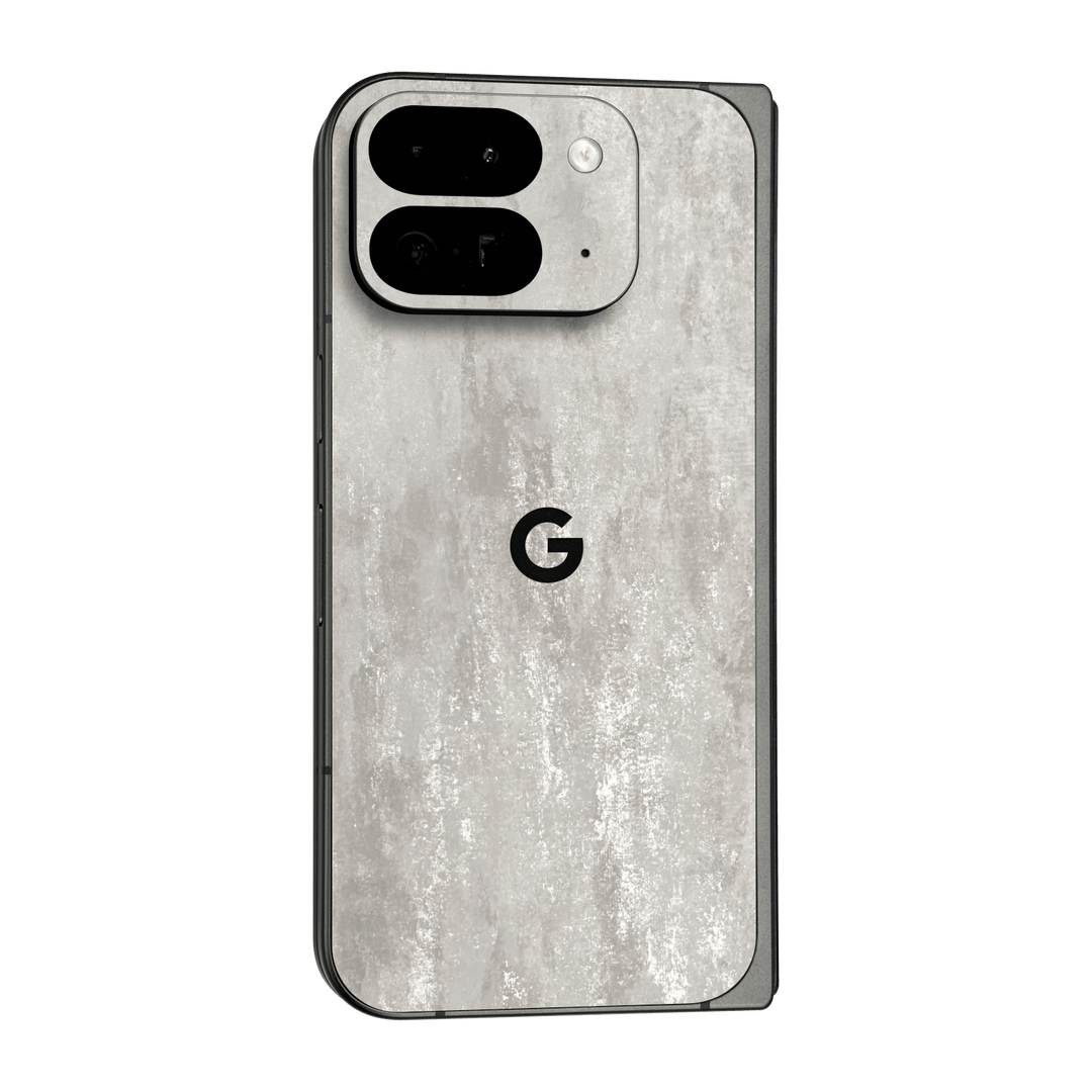 Google Pixel 9 Pro FOLD Luxuria Silver Stone Skin Wrap Sticker Decal Cover Protector by QSKINZ | qskinz.com