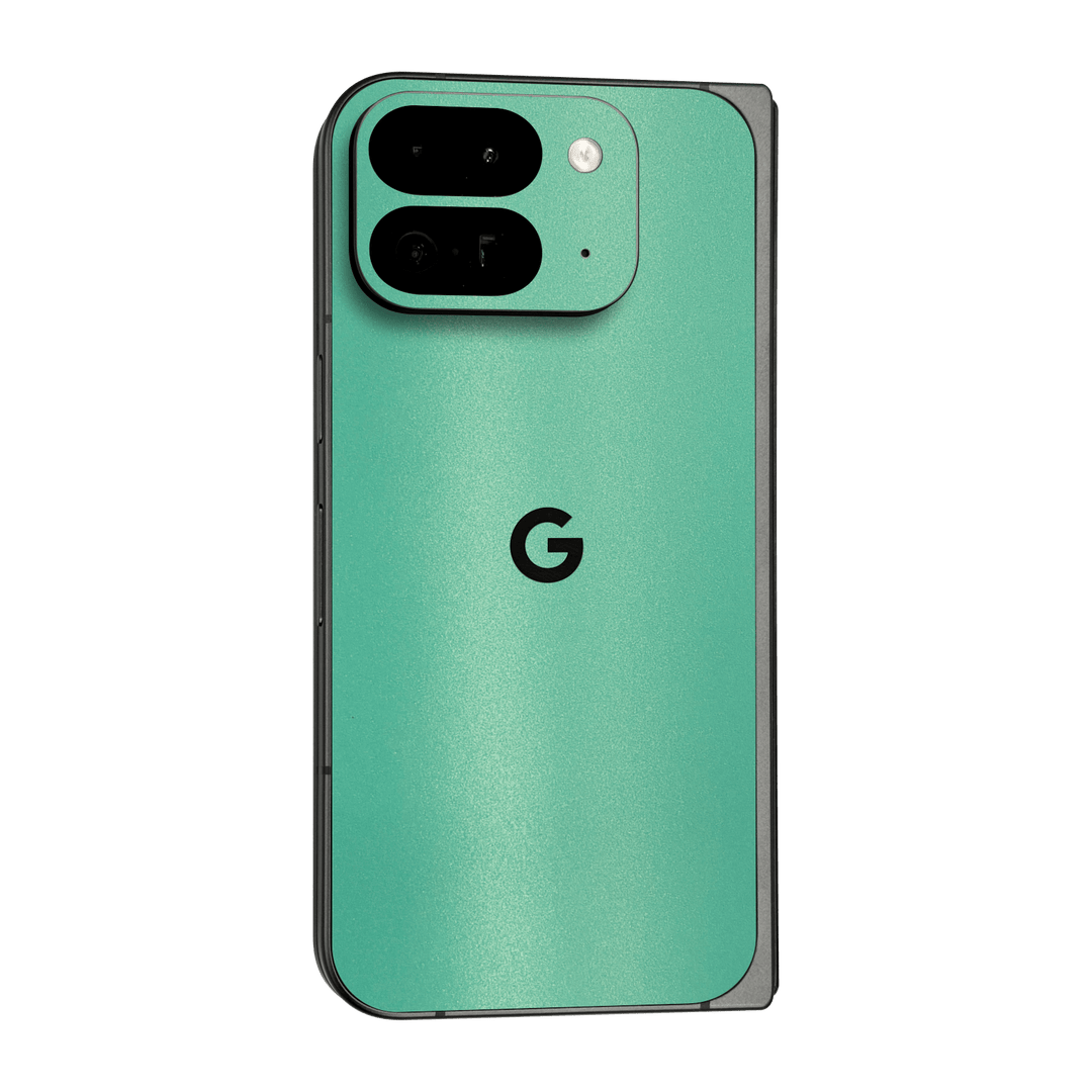 Google Pixel 9 Pro FOLD Mint Metallic Matt Matte Skin Wrap Sticker Decal Cover Protector by QSKINZ | qskinz.com