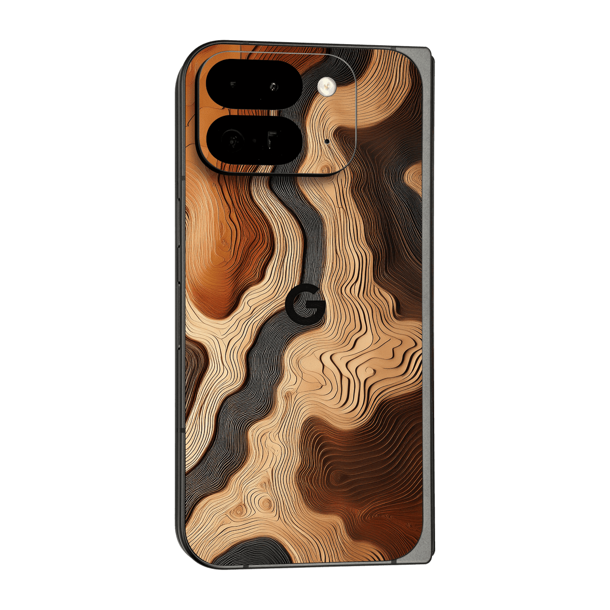 Google Pixel 9 Pro FOLD Print Printed Custom SIGNATURE Dune Écru Neutral Earth Colours Skin Wrap Sticker Decal Cover Protector by QSKINZ | QSKINZ.COM