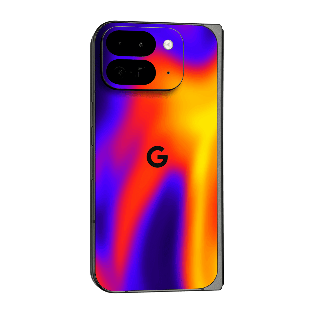 Google Pixel 9 Pro FOLD Print Printed Custom SIGNATURE Infrablaze Infrared Thermal Neon Skin Wrap Sticker Decal Cover Protector by QSKINZ | QSKINZ.COM