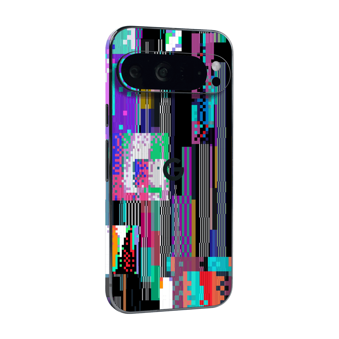 Google Pixel 9 Pro XL Print Printed Custom SIGNATURE Glitchscape Glitch No Signal Colours Skin Wrap Sticker Decal Cover Protector by QSKINZ | QSKINZ.COM